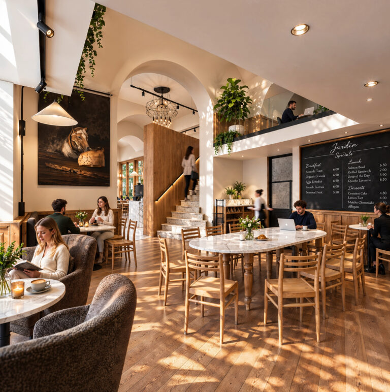 Le Pain Quotidien Andrássy – Contemporary Bakery and Café Visualisation