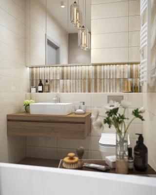 Fürdőszoba latványtervezés ingatlan értékesítéshez