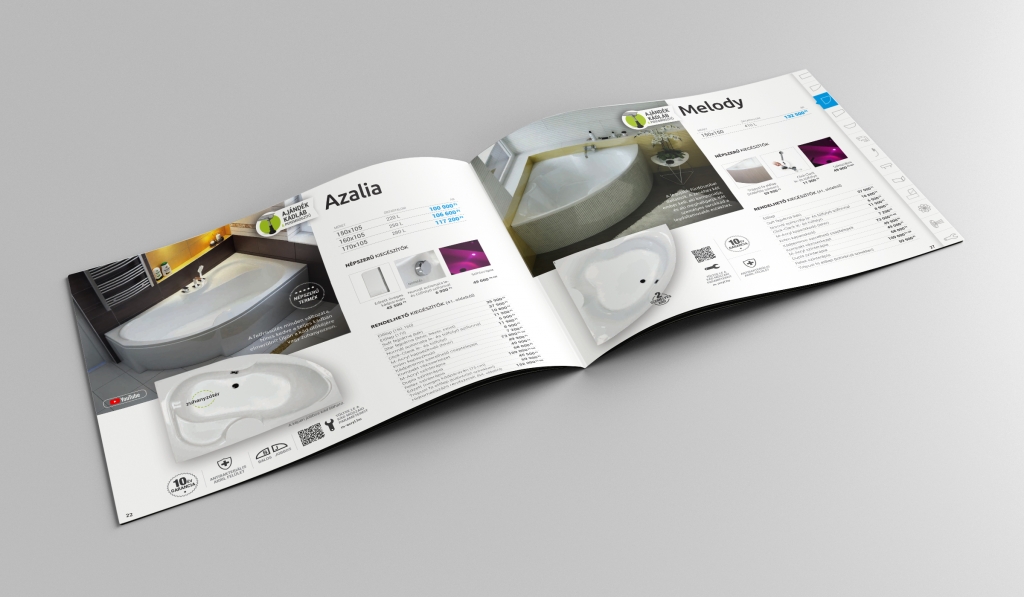 3DVisiondesign katalogushoz latvanyterv M-acryl Magazine Mockup
