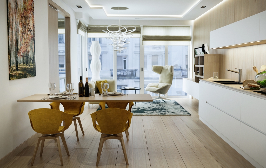 3DVisionDesign Király utca belsőépítészeti látványtervek