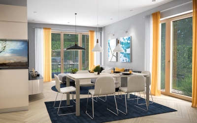 3DVisionDesign Modern lakás belsőépítészeti látványterv