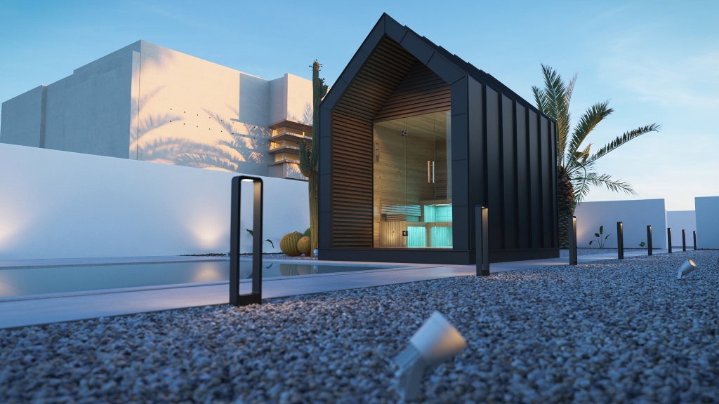 3DVisionDesign Moonlight szaunaház látványtervek