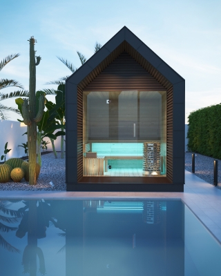 3DVisionDesign Moonlight szaunaház látványtervek