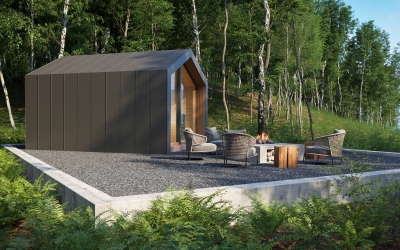 3DVisionDesign Szaunaház 3D látványtervek