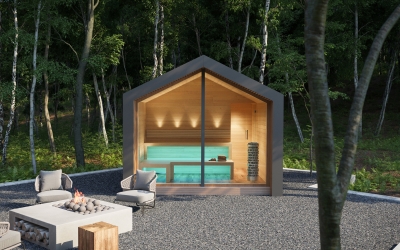 3DVisionDesign Szaunaház 3D látványtervek