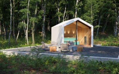 3DVisionDesign Szaunaház 3D látványtervek