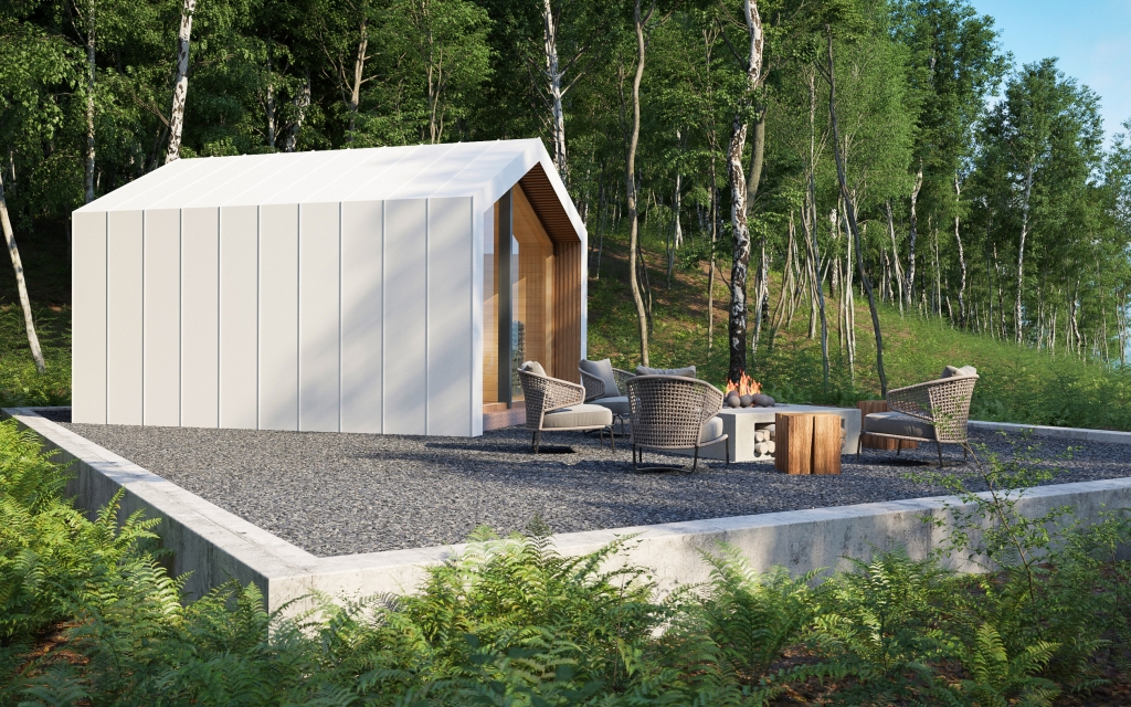 3DVisionDesign Szaunaház 3D látványtervek