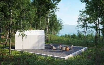 3DVisionDesign Szaunaház 3D látványtervek