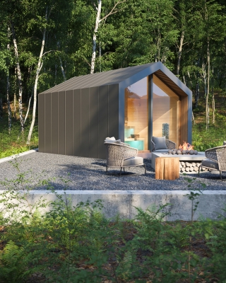 3DVisionDesign Szaunaház 3D látványtervek