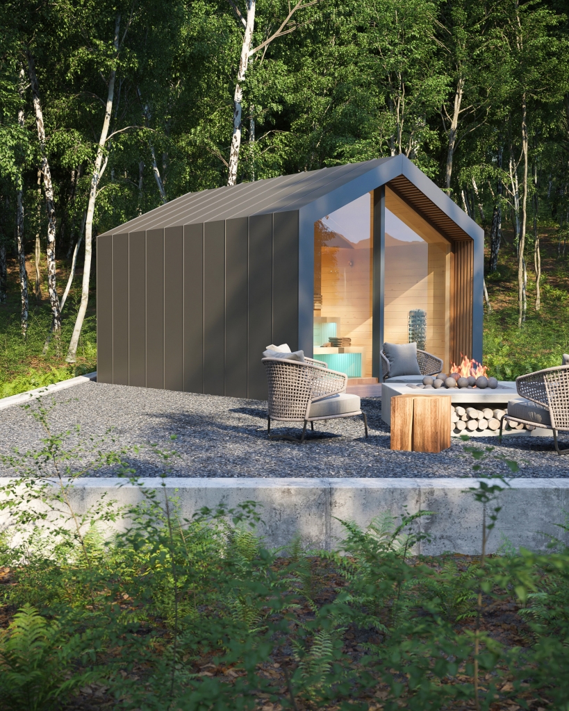 3DVisionDesign Szaunaház 3D látványtervek