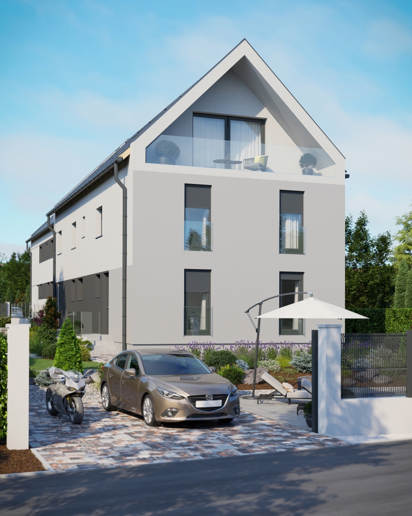 3DVisionDesign Társasház látványterv