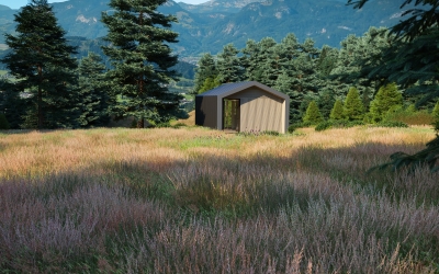 3DVisionDesign Vision szaunaház termékvizualizáció látványtervek