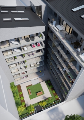 3dvisiondesign.com Kiraly Boutique Residence homlokzati 3d latvanyterv