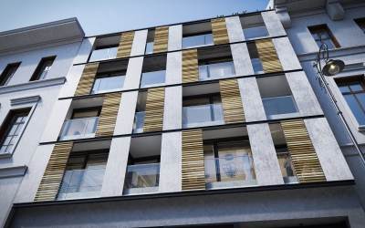 3dvisiondesign.com Kiraly Boutique Residence homlokzati 3d latvanyterv