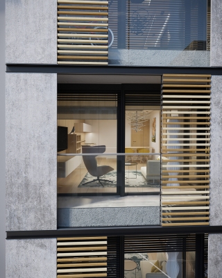 3dvisiondesign.com Kiraly Boutique Residence homlokzati 3d latvanyterv