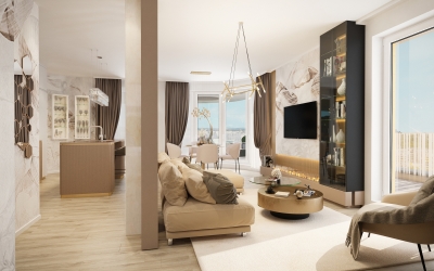 Belsőépítészeti látványtervezés ingatlanértékesítéshez