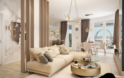 Belsőépítészeti látványtervezés ingatlanértékesítéshez