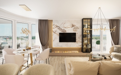 Belsőépítészeti látványtervezés ingatlanértékesítéshez