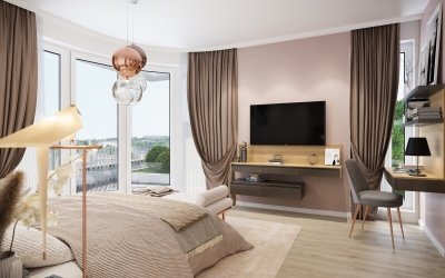 Egyedi Stílus és Lakberendezés Hálószoba látványtervek ingatlanértékesítéshez