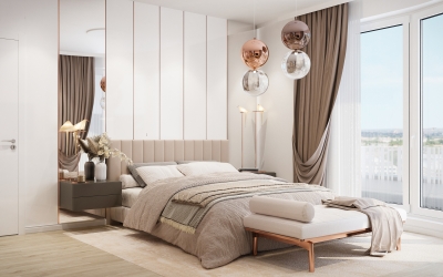 Egyedi Stílus és Lakberendezés Hálószoba látványtervek ingatlanértékesítéshez