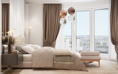 Egyedi Stílus és Lakberendezés Hálószoba látványtervek ingatlanértékesítéshez