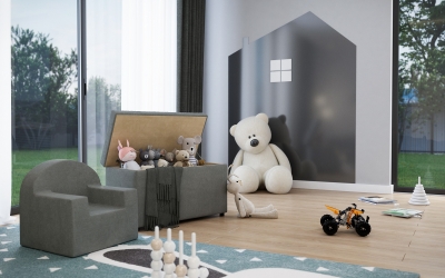 Gyerekbútor termékvizualizációs látványterv