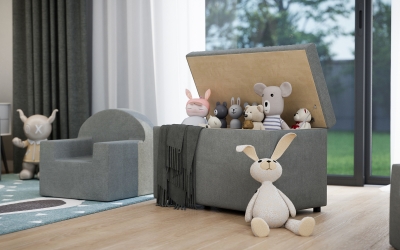 Gyerekbútor termékvizualizációs látványterv