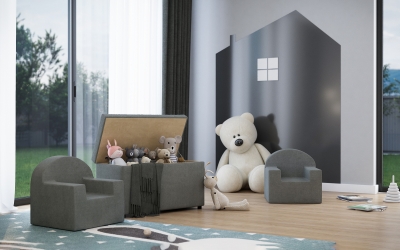 Gyerekbútor termékvizualizációs látványterv