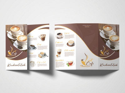 Brosúra egy belvárosi kávézó részére