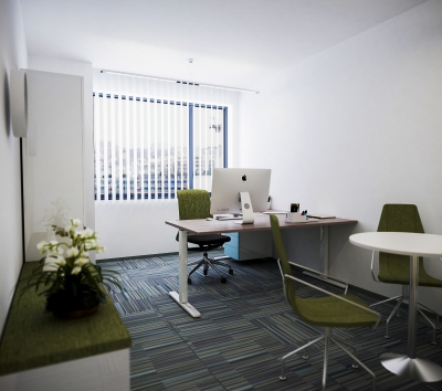 Főnöki iroda 3d látványterv