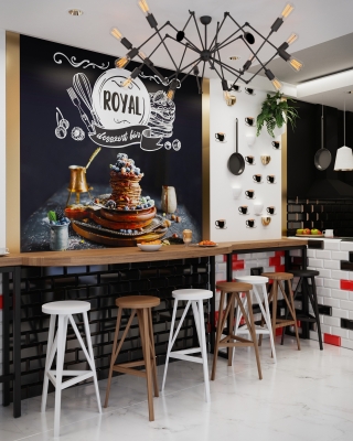 Royal Desszert Bar belsoepiteszeti latvanytervek 3DVisionDesign
