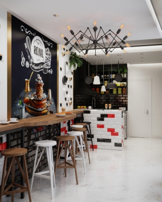 Royal Desszert Bar belsoepiteszeti latvanytervek 3DVisionDesign