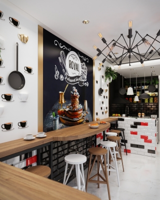 Royal Desszert Bar belsoepiteszeti latvanytervek 3DVisionDesign