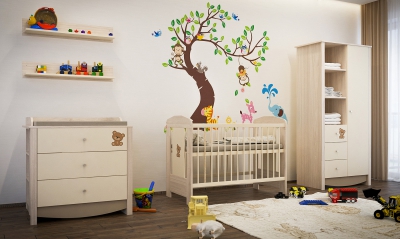 Todi gyerekbútor 3d látványtervek vidám gyerekszoba 3D látványtervek