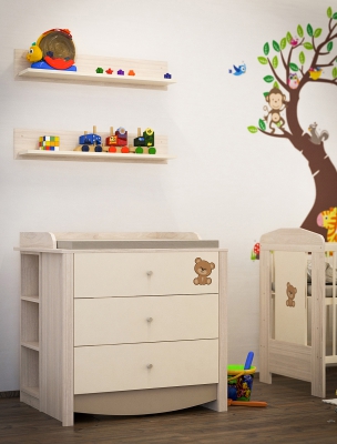 Todi gyerekbútor 3d látványtervek vidám gyerekszoba 3D látványtervek