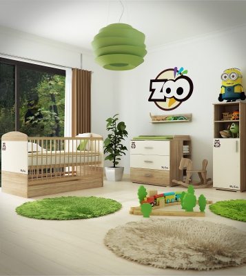 TODI Zoo Gyerekszoba 3d látványtervek