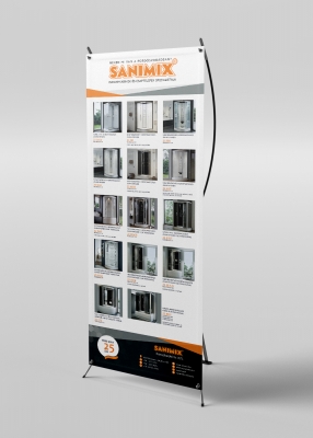 3DVisionDesign Sanimix banner szerkesztés 3D látványtervekből